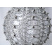 Crocheted Christmas decoration - silver ball