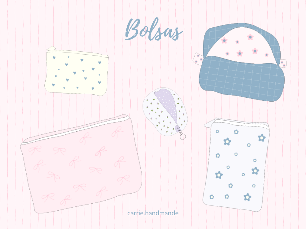 Necessaires feitas à mão | Carrie Handmade